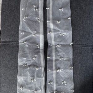 Womens Removable Wedding Long Wrist Gloves Like Band 18 inches